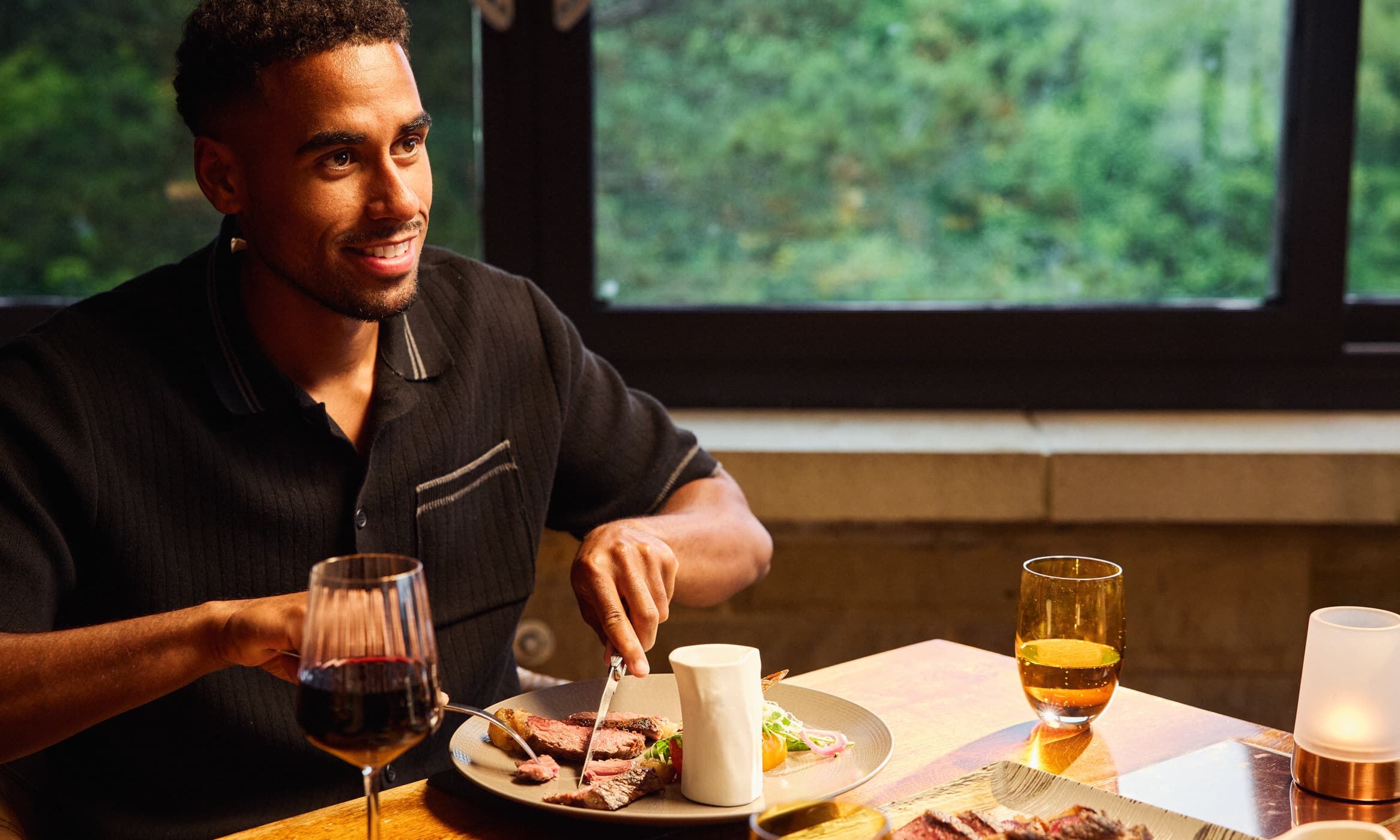 Steak on Six Couples Dining