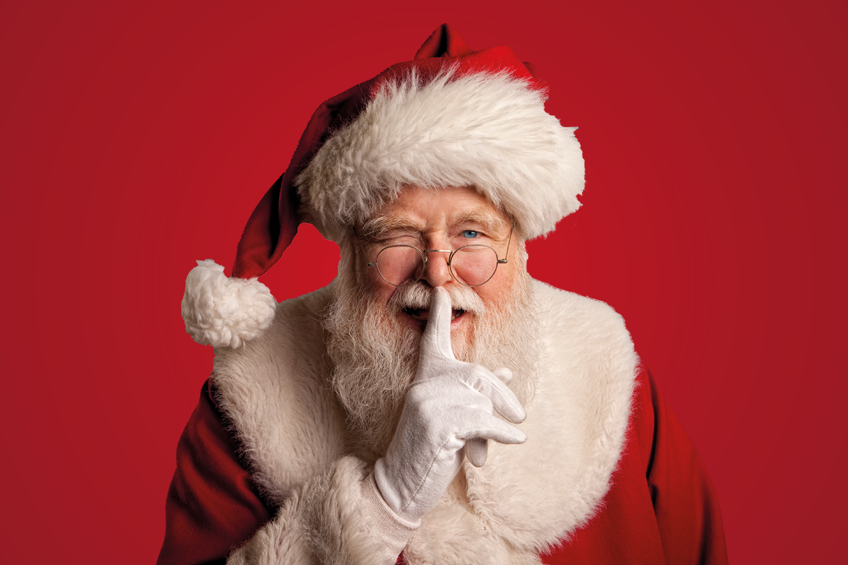 Santa at Christmas