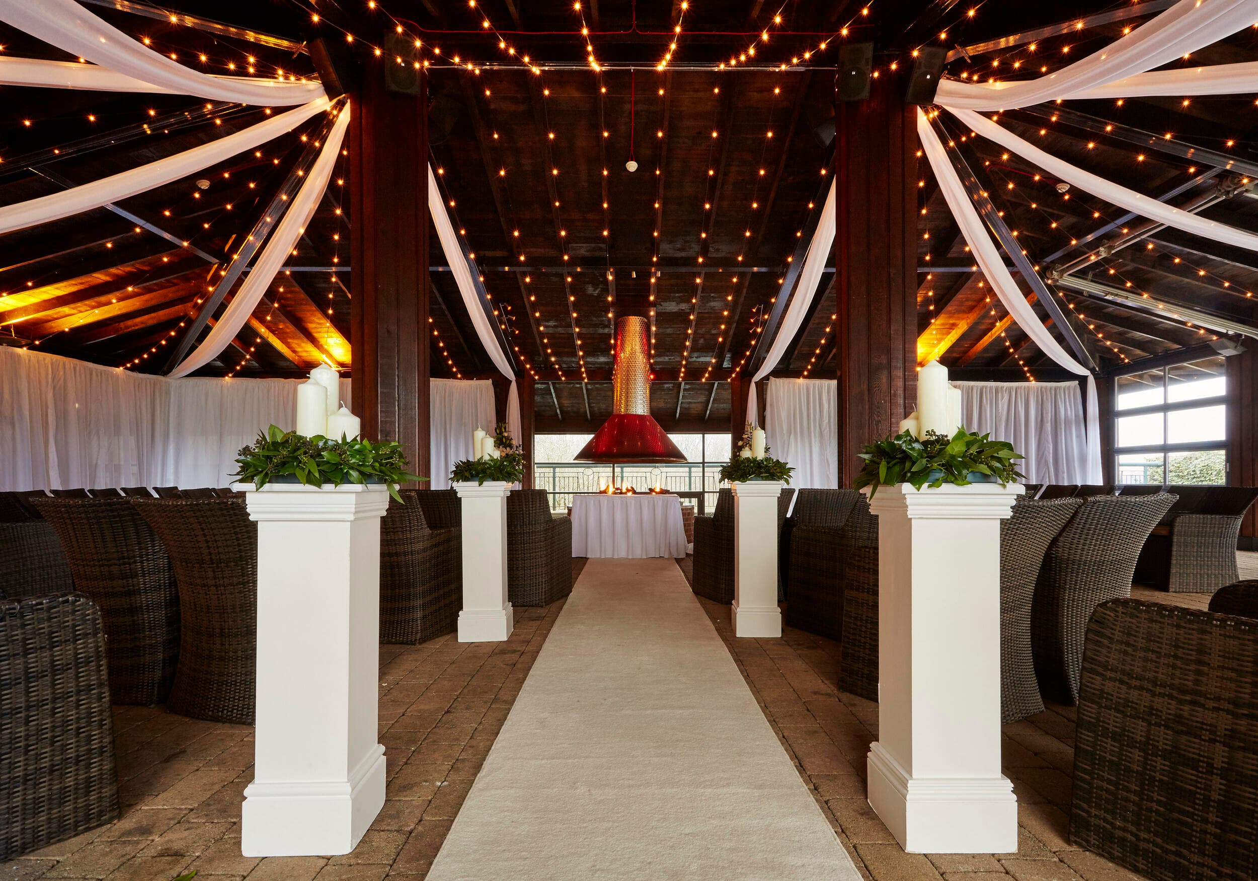 Rooftop Garden Wedding Venue Setup at the Celtic Manor Resort