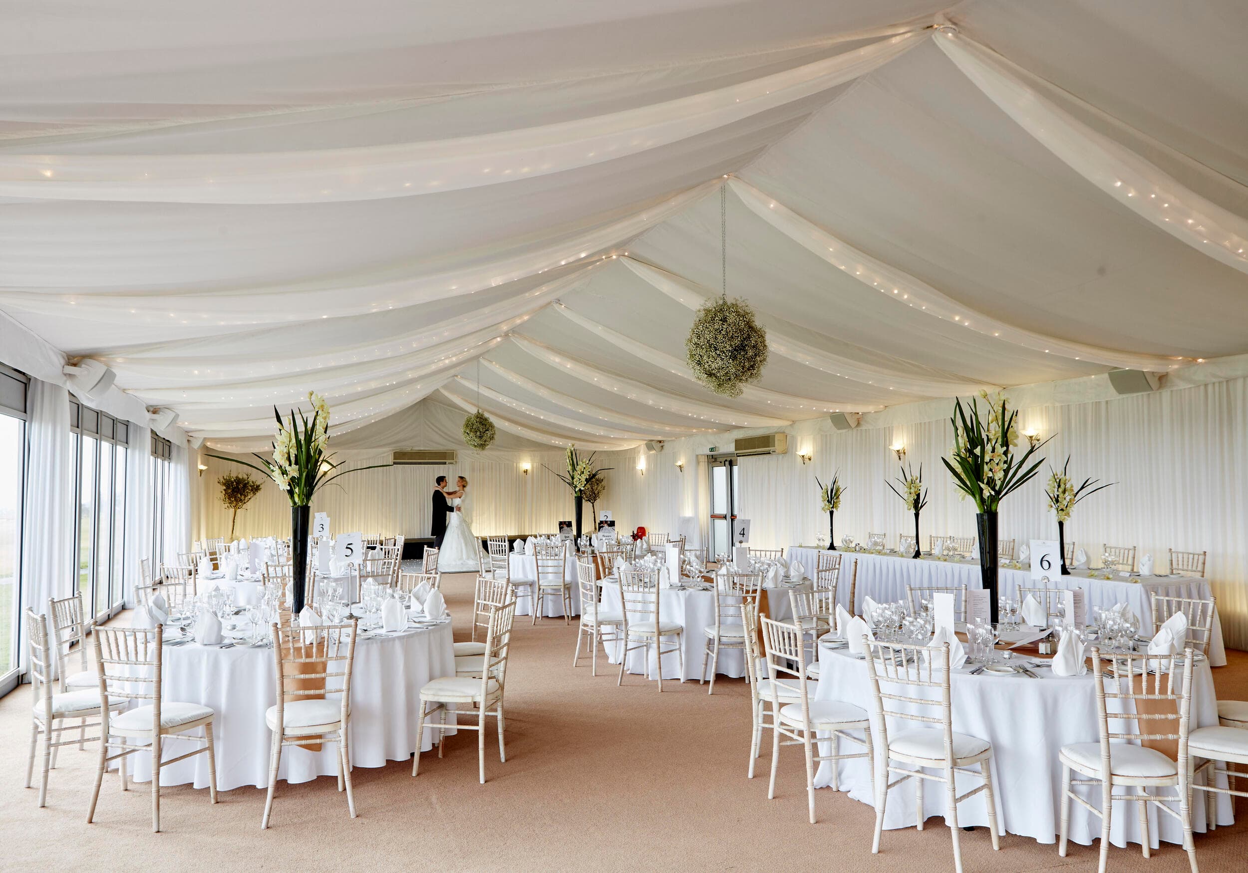 Chairmans Marquee Wedding Venue Setup at the Celtic Manor Resort