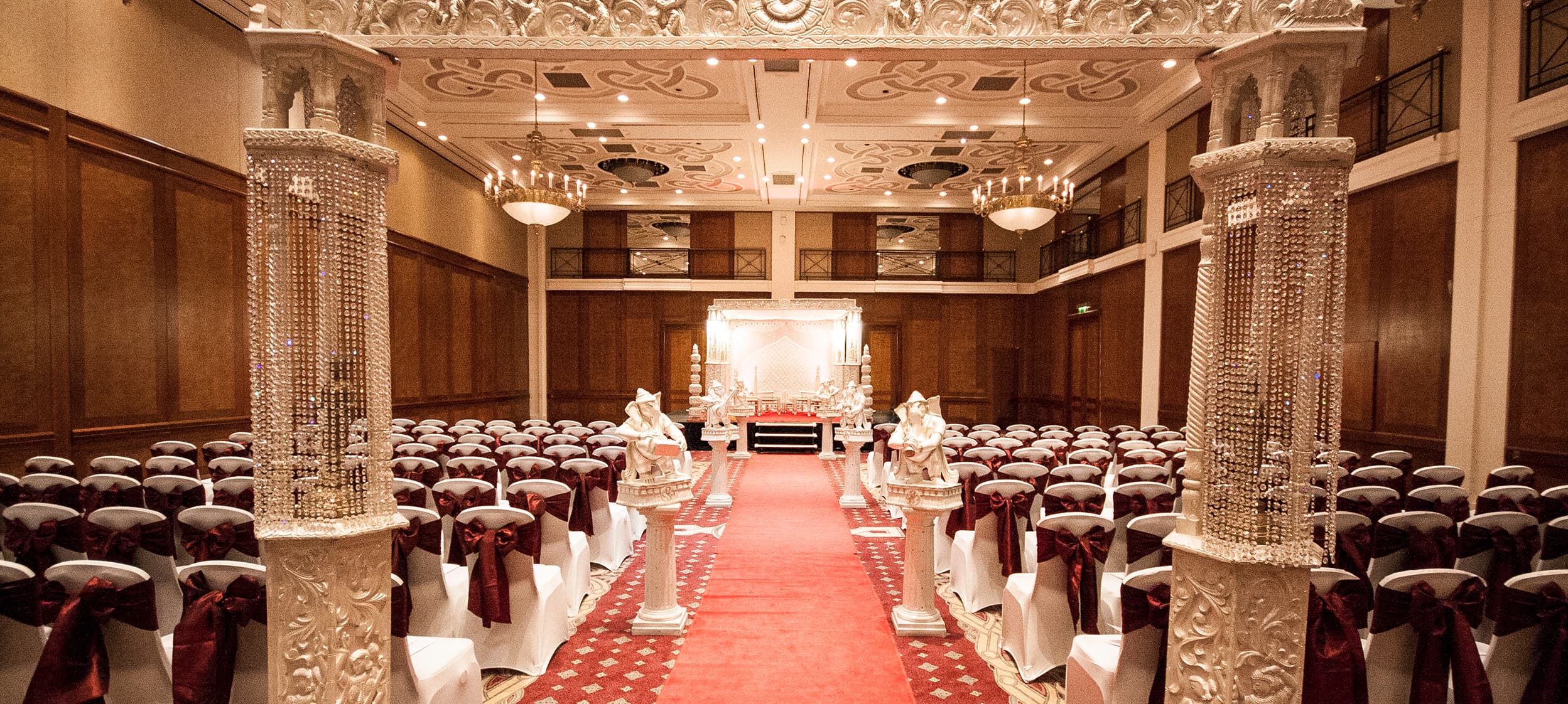 Caernarfon Suite Wedding Venue Setup at the Celtic Manor Resort