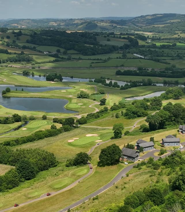 Hunter Lodges Aerial Exterior