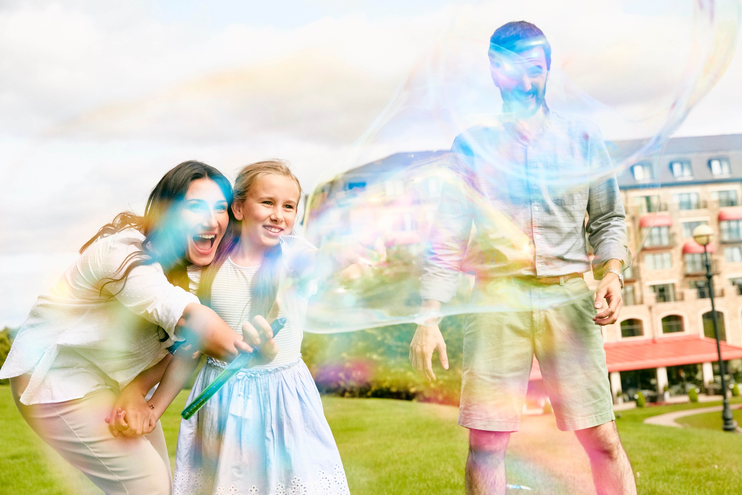 Bubbles with the family