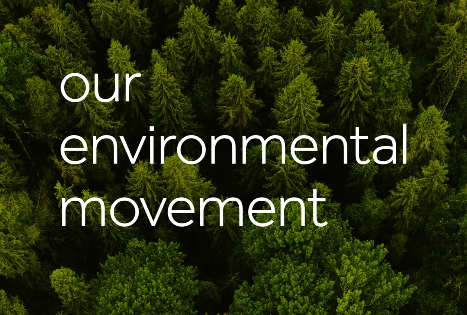 Our Environmental Movement