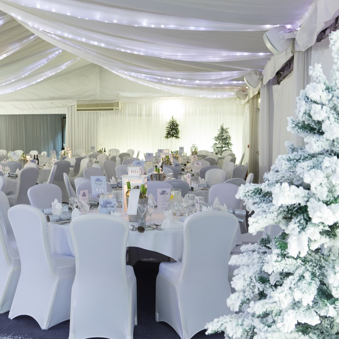 Chairmans Marquee Christmas Winter Event Setup