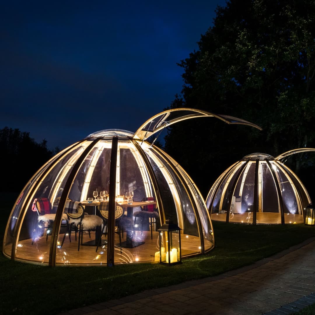 Drinks at the Domes Outdoor Pods