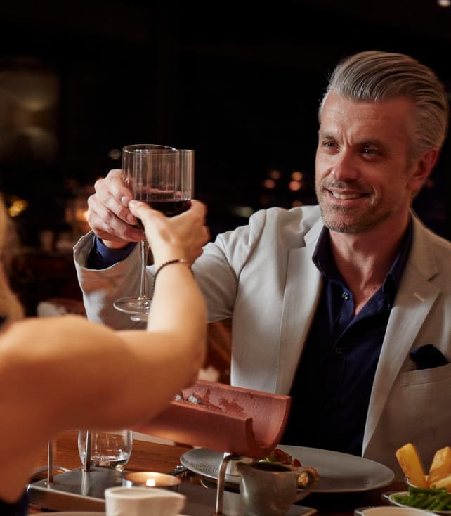 Steak on Six Restaurant Couple