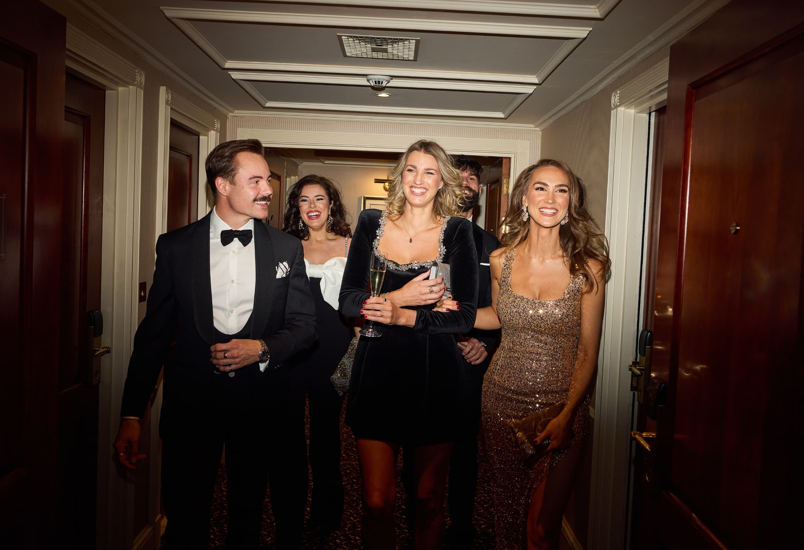 Black Tie Christmas Party Night with Friends