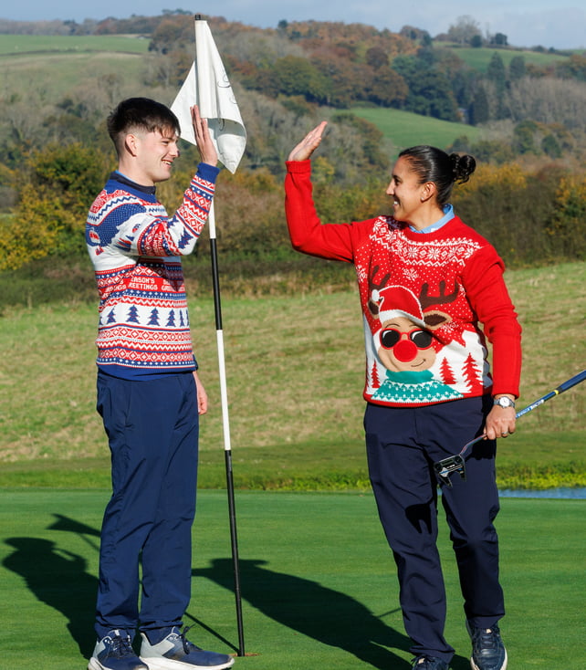 Celtic Manor Christmas Jumper Golf