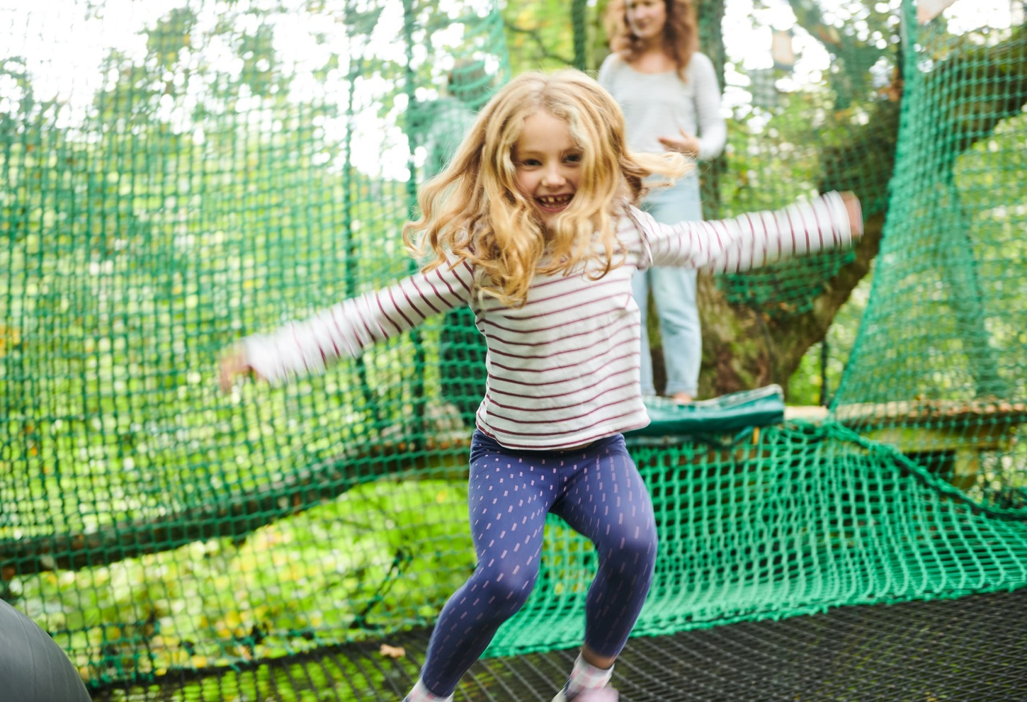 Family Fun Forest Net Activity at Celtic Manor Resort