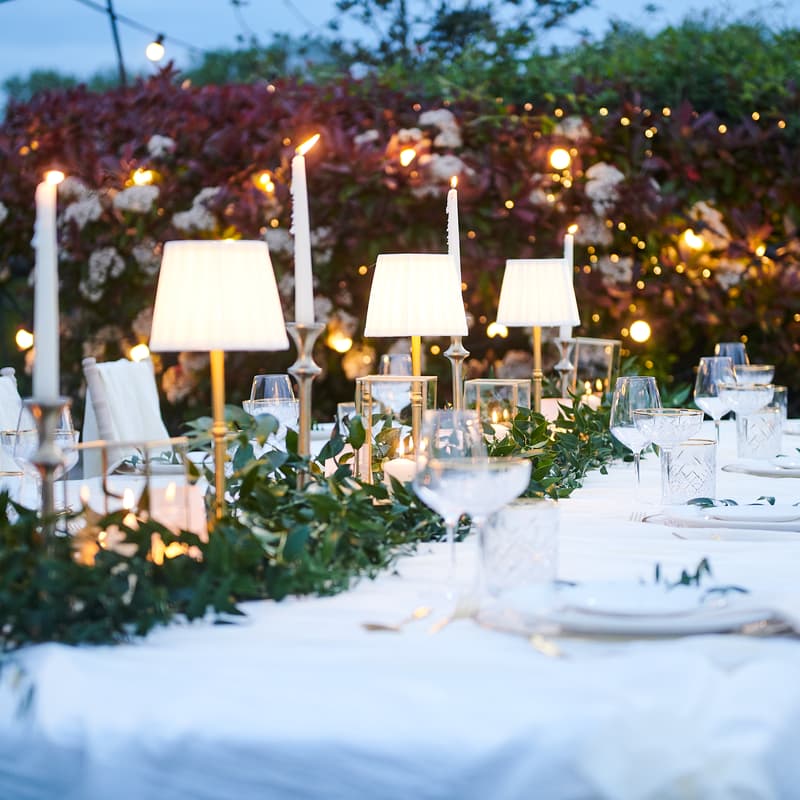 Evening Dinner Event Setup